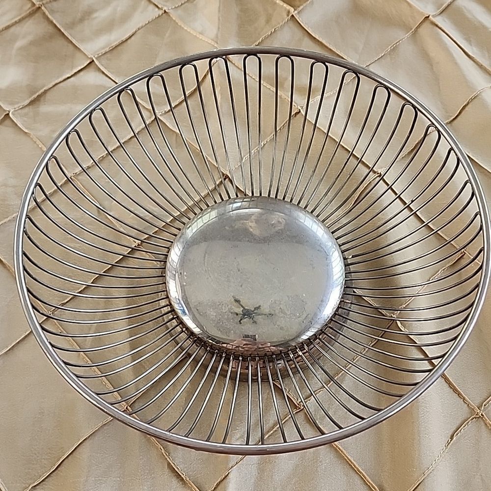 Vintage Wire Bread & Roll Basket Party Gatherings Holidays